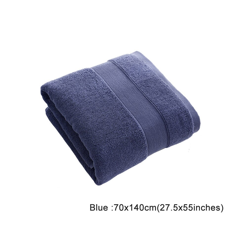 Turkish Genuine Cotton Towel, Includes Bath Towels(27.5 x 55 Inches), Hand Towels(13.5 x 30 Inches), 600 GSM,Grey Or Blue: Bule 70x140cm 1PC