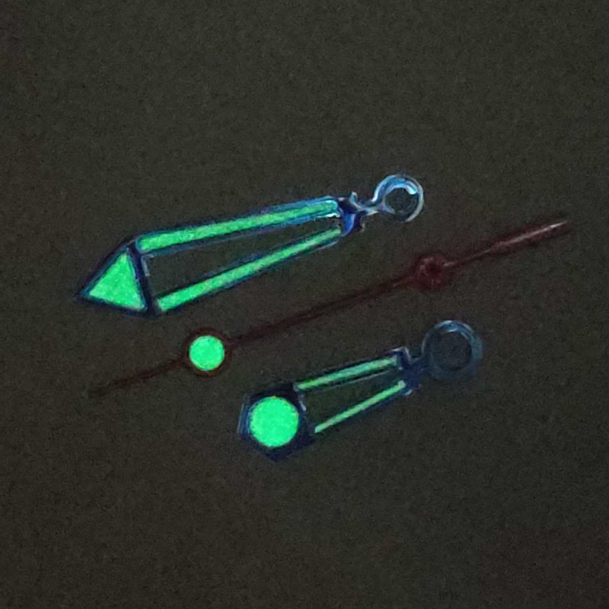 Horloge Accessoires Horloge Pointer NH35 Handen Blauwe Handen Groen Super Lichtgevende, Geschikt Voor NH35, NH36 Beweging A12