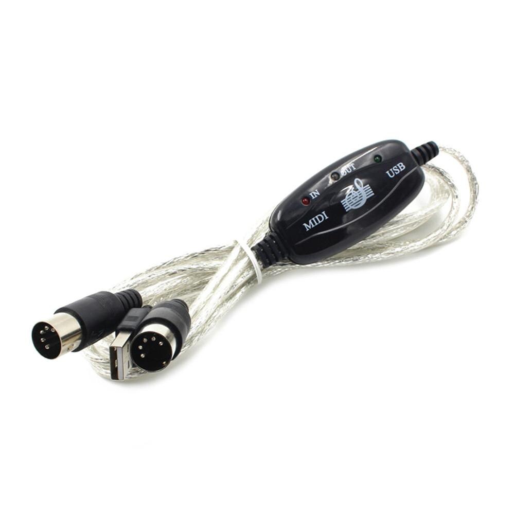 2M Usb Midi Kabel Converter Muziek Editing Toetsenbord Adapter Connector Cord Lijn