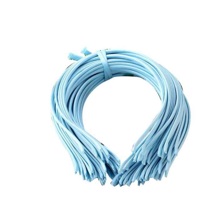 10 sztuk zwykły stałe 5MM satynowa pokryte żywicy Hairbands ze stali nierdzewnej pałąk akcesoria do włosów dla dorosłych dzieci prezent