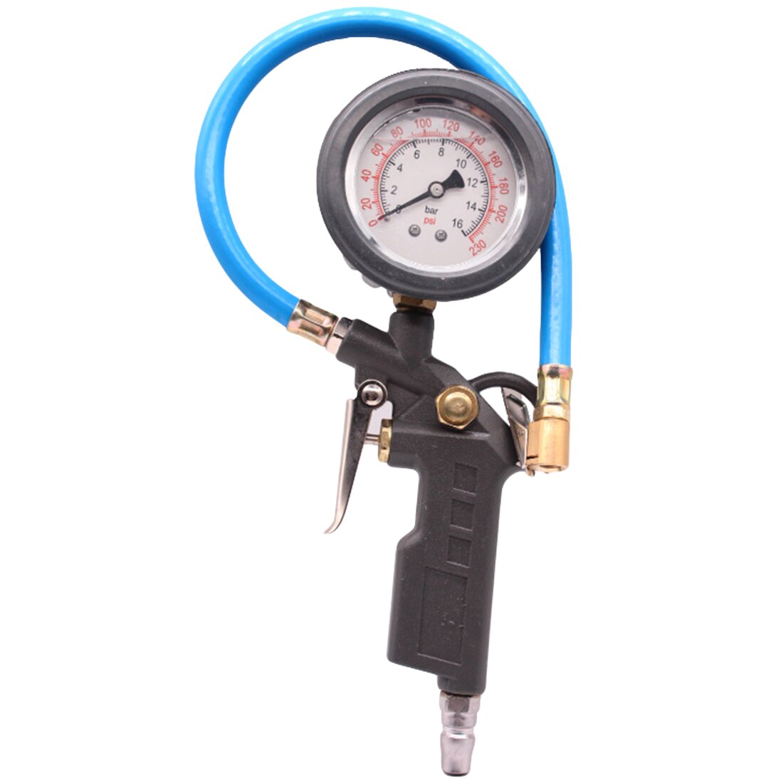 0-220 PSI Pressure Gauge Automobile Pressure Gauge Car Truck Air Tire Inflator with Gauge Dial Meter Tester Measuring Instrument: Oil Immersion Type