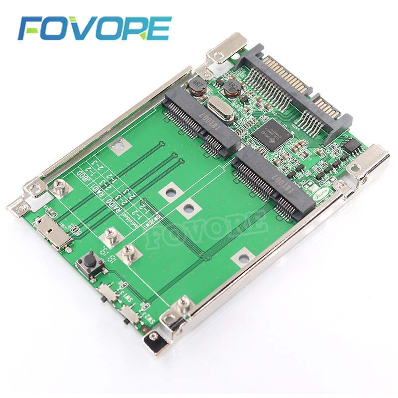 2.5 "sata iii - dual mini sata usb 3.0 to 2 msata ssd raid -ohjainkortin muunnin kaapelilla