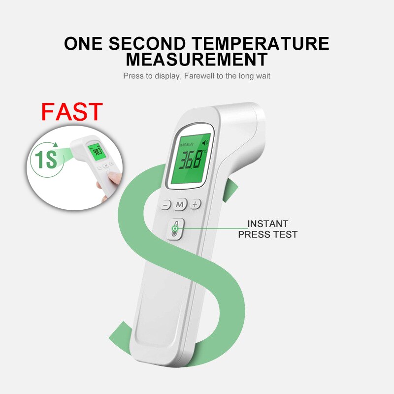 Voorhoofd Termometer Infrarood Thermometer Lichaam Gun Voorhoofd Non-contact Ir Thermometer Gun
