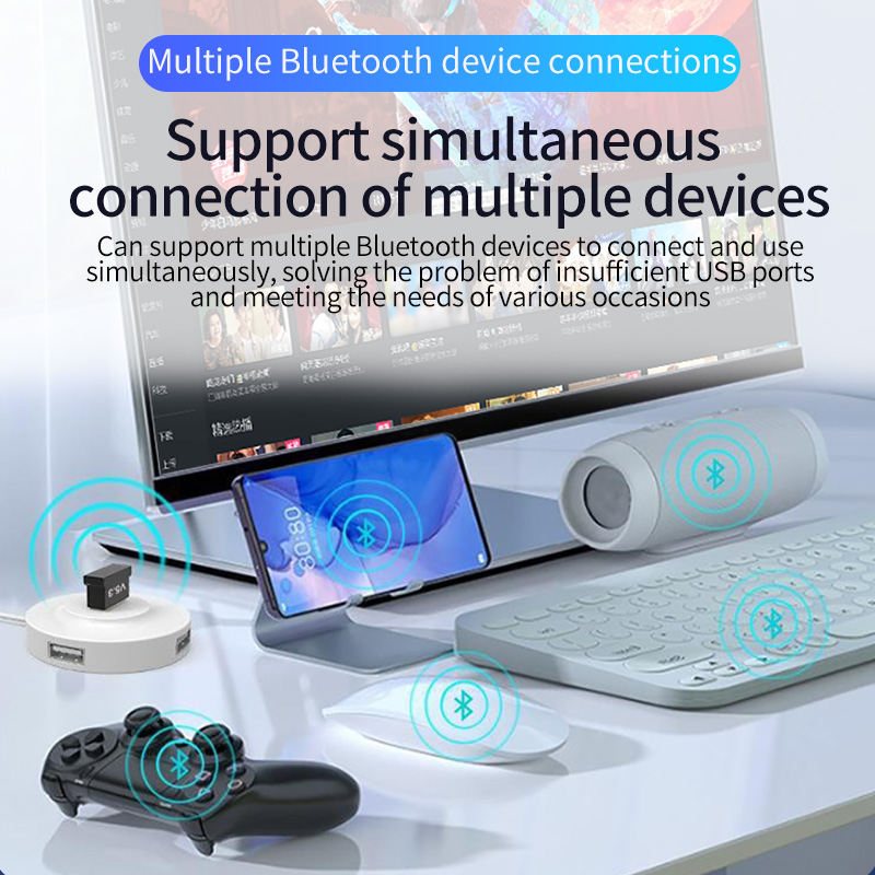 Computer Bluetooth Adapter 5.3 0 Desktop Notebook External USB Wireless Bluetooth Receiver Audio Transmitter