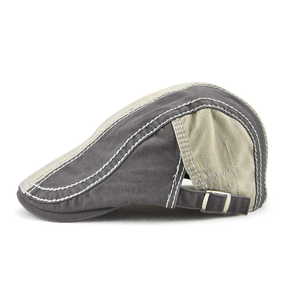 Jamont retro baret pet voor heren casual vizier ivy pet met klep gorras planas platte petten heren zachte katoenen patchwork boina krantenverkoper hoeden