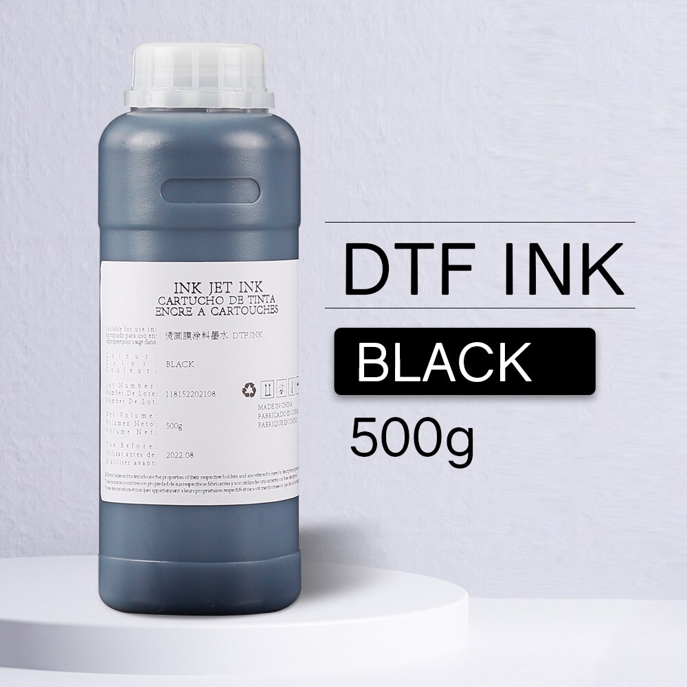 DTF tinte für alle drucker Epson L1800 L805 L800 R1390 R2000 P400 XP1500 XP600 TX800 4880 7880 R2880 DTF wärme transfer tinte: 500ml Black DTF
