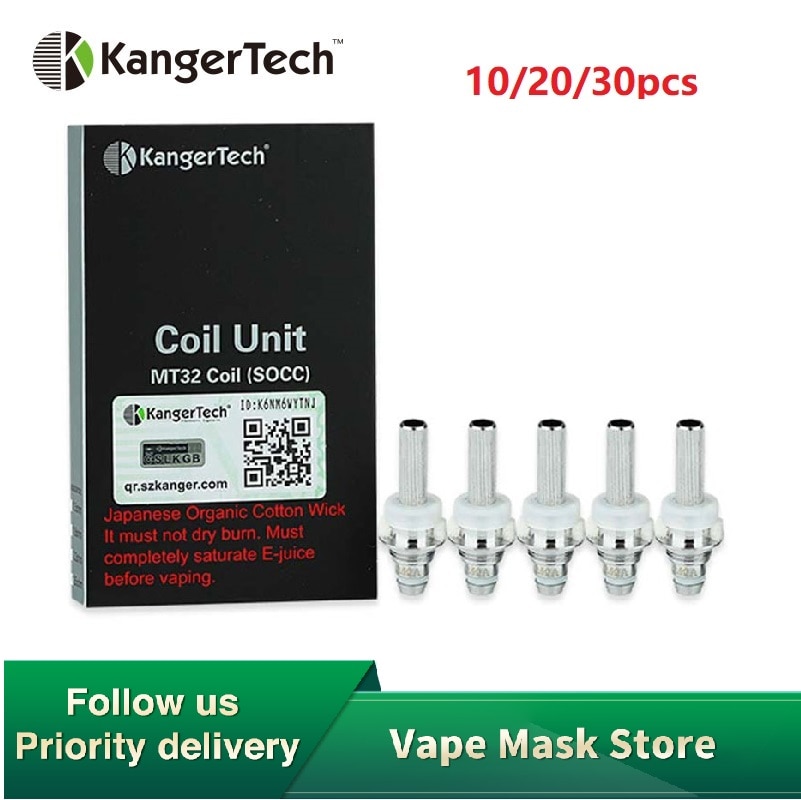 10/20/30pcs KangerTech SOCC Coil Unit for EVOD/Protank/Mini Protank/Protank-II/Mini Protank-II/Unitank/ Mini Unitank Vape Coil