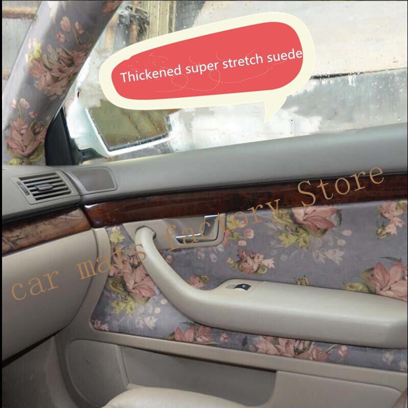 Auto Interieur Renovatie Kleurverandering Suede Gemodificeerde Plafond Onderhoud Mode Auto-interieur Kleur Veranderen Grondstoffen