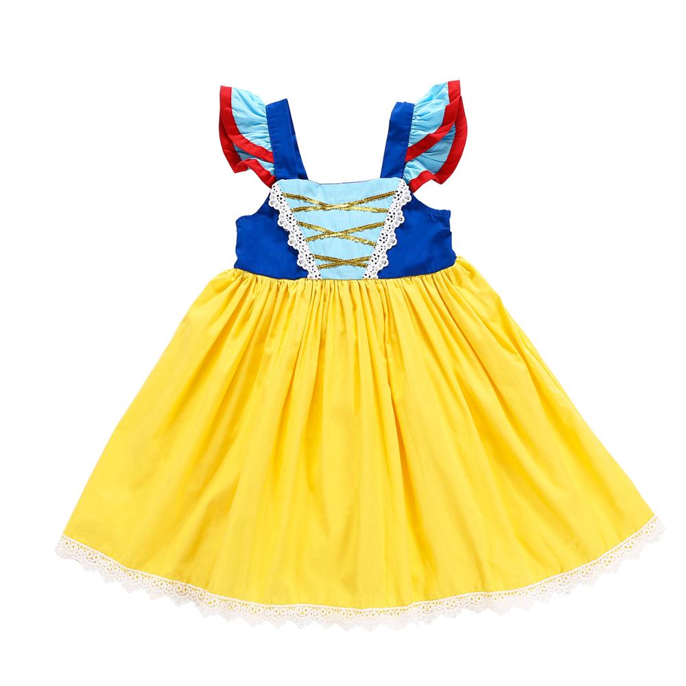 Kinder Mädchen Schnee Weiß Kleid für Mädchen Prom Prinzessin Kleid Kinder Purim Kostüm Halloween Party Kleidung Fancy Kleidung: Style 2 / 100