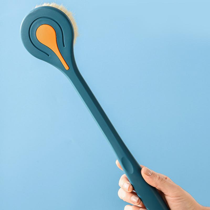 Cepillo de baño de mango largo, cepillo de baño de pelo suave, cepillo de bola trasera, cepillos corporales de baño, depurador de espalda de barro, cepillo de masaje de Ducha