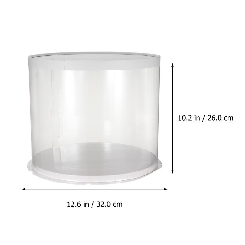 6/8/10Inch Plastic Transparante Taart Verpakking Cake Dessert Container Verjaardag Wedding Party Box Levert: 10inch Double layer