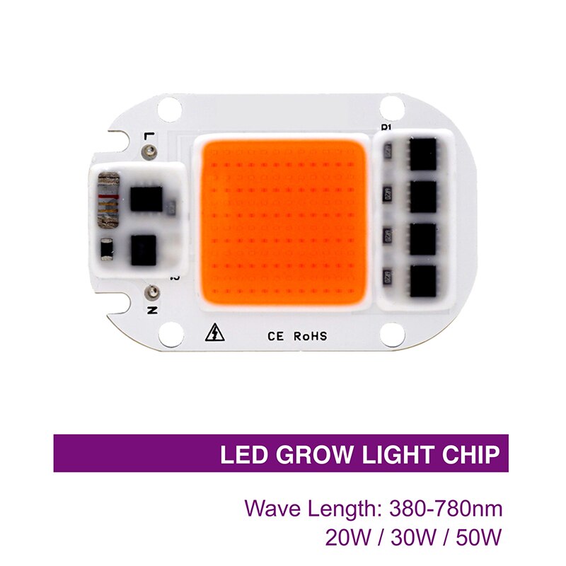 Volledige Spectrum LED COB Chip Voor Groeien Plant-Light 220V 110V 20W 30W 50W Phyto lamp Voor Indoor Plant Zaailing Groeien en Bloem