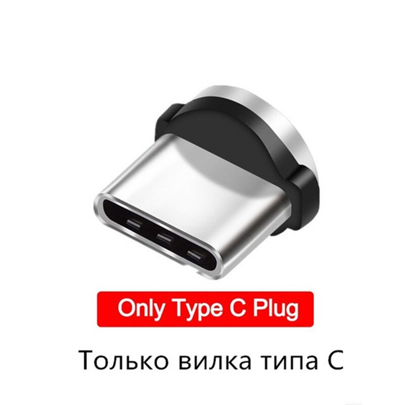 Enchufe magnético redondo Micro USB Cable cargador magnético, adaptador de Cable USB tipo C, 360 giratorio, 8 pines, 1 Uds., 5 uds.