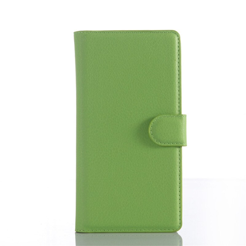 For Sony Xperia Z5 Premium E6853 E6883 Flip Case Wallet Leather Cover for Sony Z5 Premium Dual TPU Bumper Phone Case Card Slots: Green