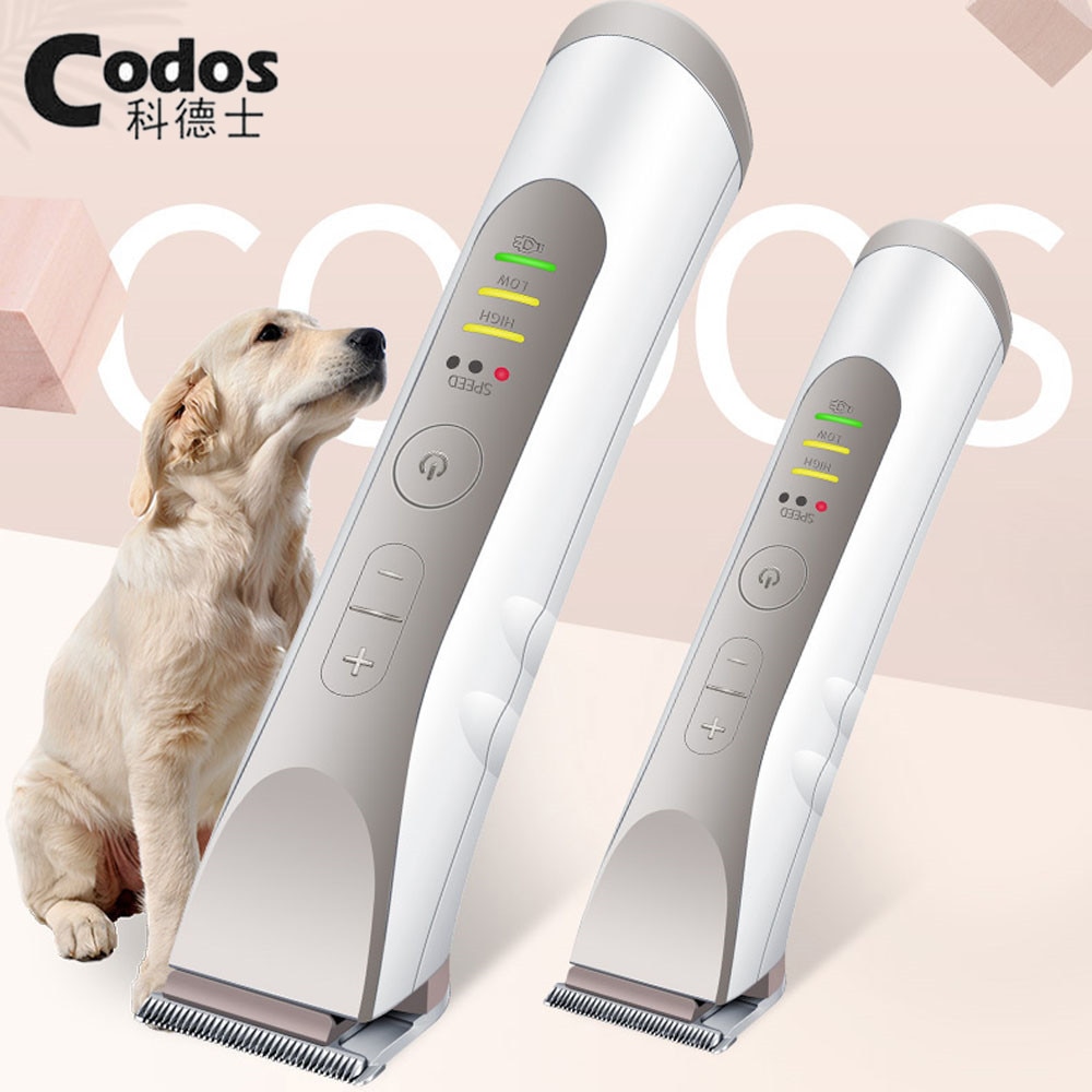 Codos  cp3380 genopladelig kæledyr hundehårstrimmer kæledyrsklipper plejemaskine til ansigtets ører fod
