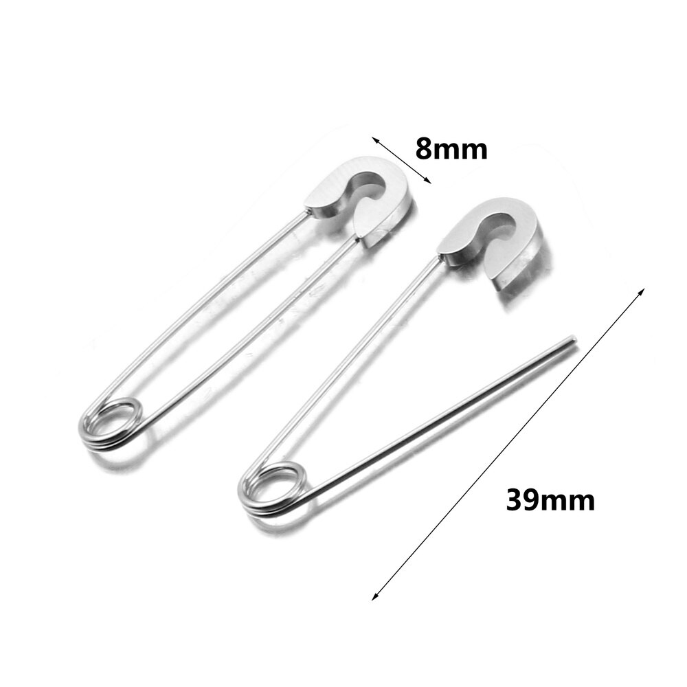 5pcs Stainless Steel Safety Pins Brooch Gold DIY Brooch Badge Jewelry Safety Pin Craft Findings Sewing Jewelry Making Supplies