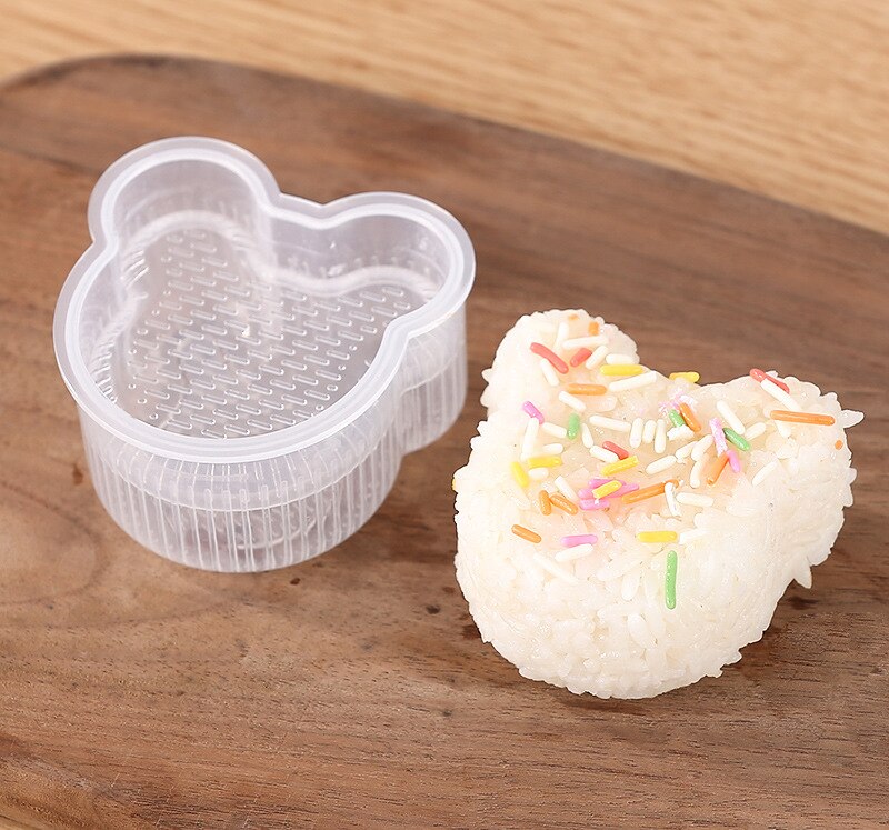 Set DIY Sushi Mold Onigiri Rice Ball Food Press Form Sushi Mold Onigiri Rice Ball Bento Press Maker Mold Tool japanese stuff: E