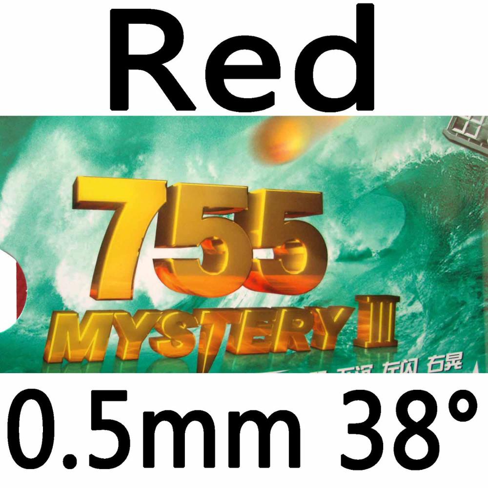 Original RITC Friendship 729 755 Mystery III long pips-out table tennis pingpong rubber with sponge: red 0.5mm H38