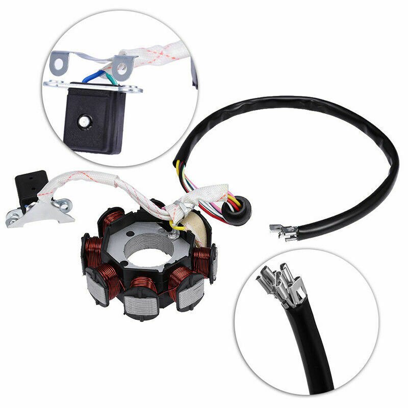 Elektrisk ledningsnät wire vävstol cdi stator fullt kit för 150cc 200cc 250cc atv quad beach atv ledningsnät biltillbehör