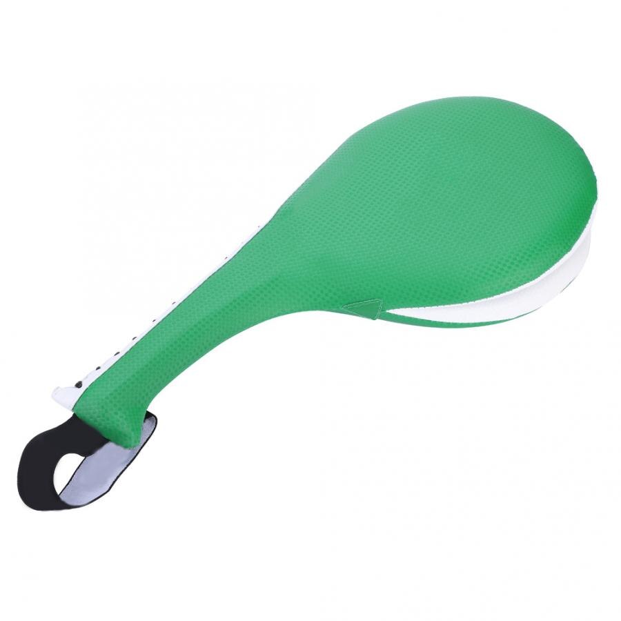 Objetivo de pie para Taekwondo, almohadilla para pie, objetivo de boxeo, Sanda, entrenamiento, taekwondo, almohadilla para golpear, bolsa para niños adultos: Verde