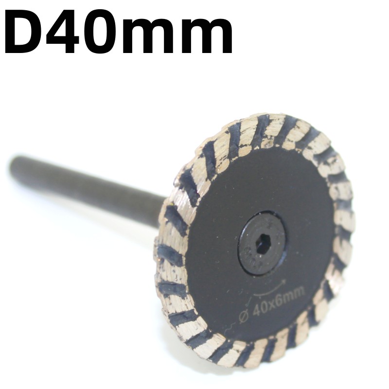 Mini Diamond Saw BIade 6mm shank Carving Grinding Cutting Disc for Granite Marble Stone Concrete cutting tool: Silver