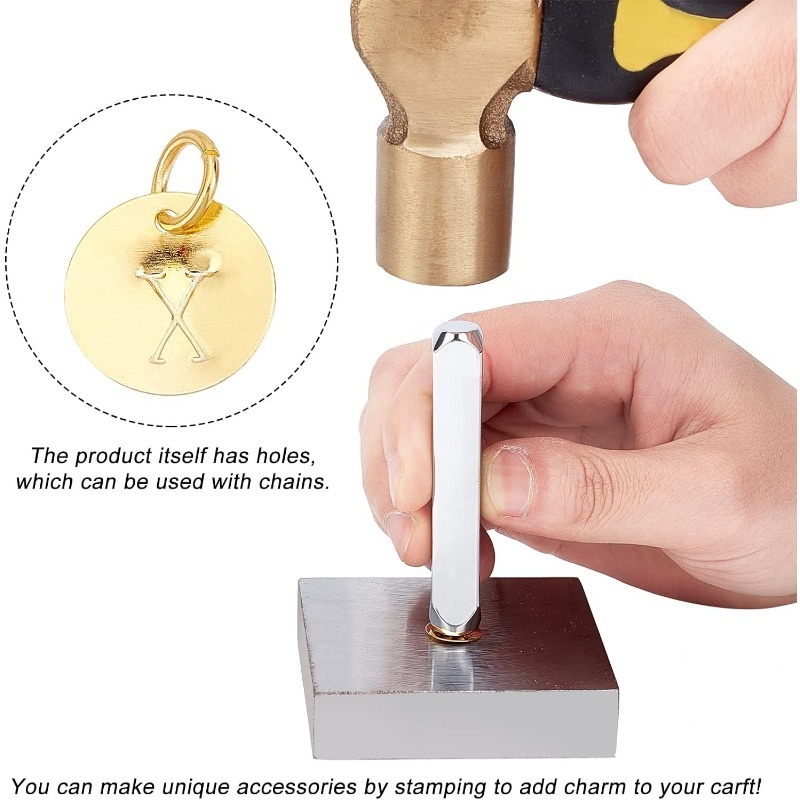 100 Stück Durcheinander-Stempel-Rohling-Schild-Reize, 12 mm, flach, rund, Metall-Stempel, Anhänger, goldene Rohlinge, Anhänger mit Biegering für Armbinde