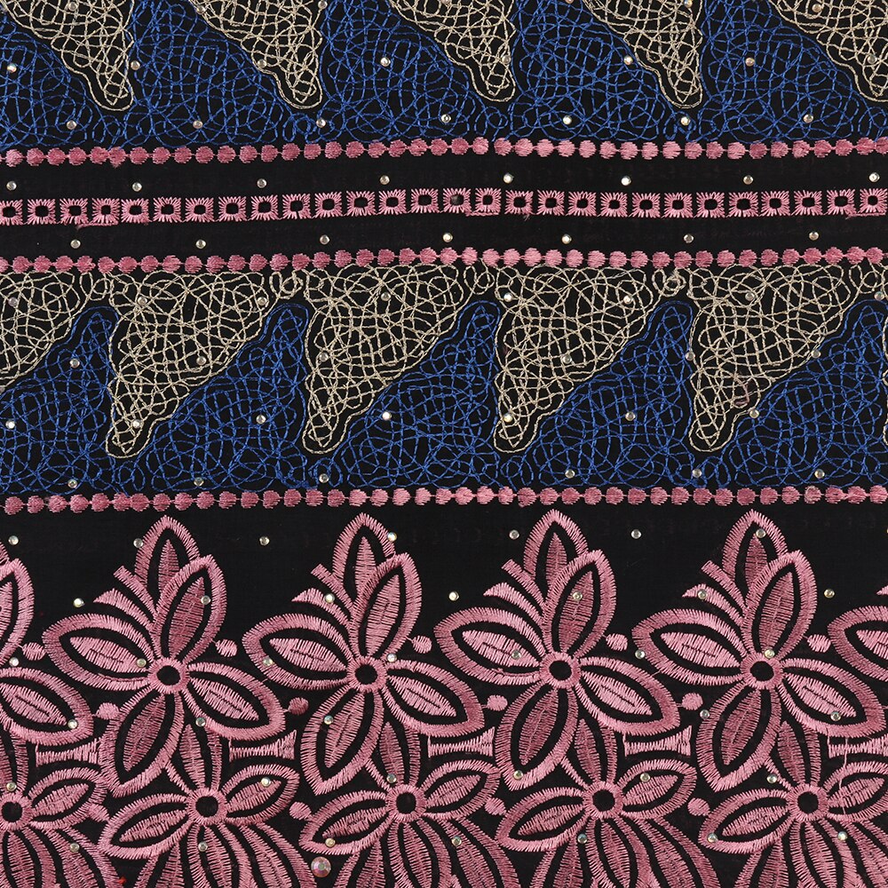 African Dry Cotton Lace Fabrics Embroidery Lace Swiss Voile Lace Stone Swiss Voile Lace In Switzerland KS3239B