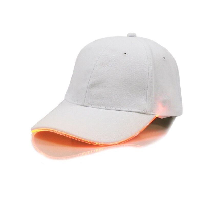 Gorra de tenis al aire libre gorra con luz LED gorra de béisbol hombres mujeres sombrero de algodón de: W5