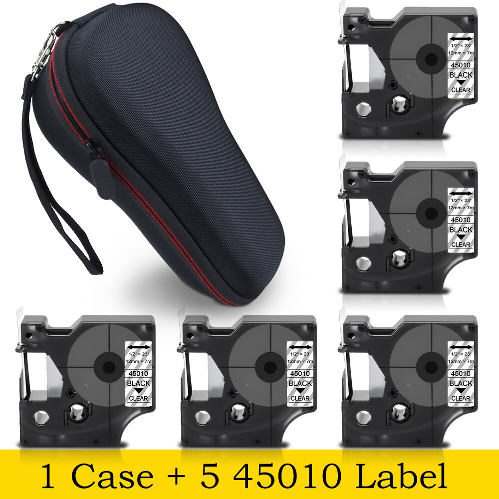 Hard Case Voor Dymo Labelmanager 160 280 Colorpop Label Printer Eva Doos Dragen Beschermende Case Tas Voor Dymo D1 45013 label Tape: 1 Case 5 45010