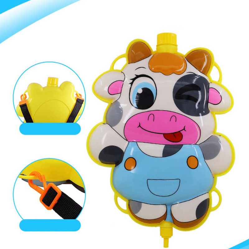 Summer Children Cartoon Backpack Squirt Water Toys Beach Swimming Pool Water Toy Boys Interactive Outdoor Game