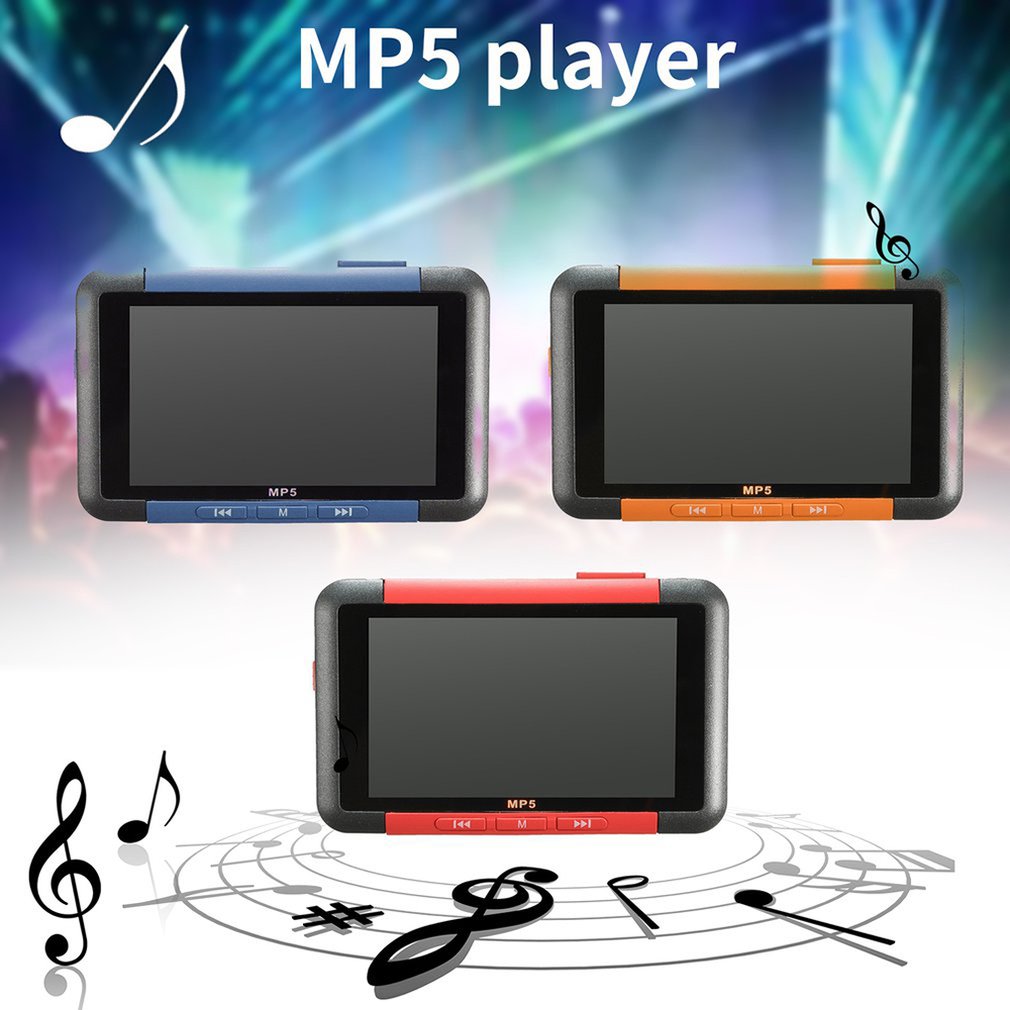 3 Inch Scherm Video Muziek MP5 Speler 8Gb/16Gb Slim Lcd-scherm Media Player Fm Radio Recorder E-Book Reader