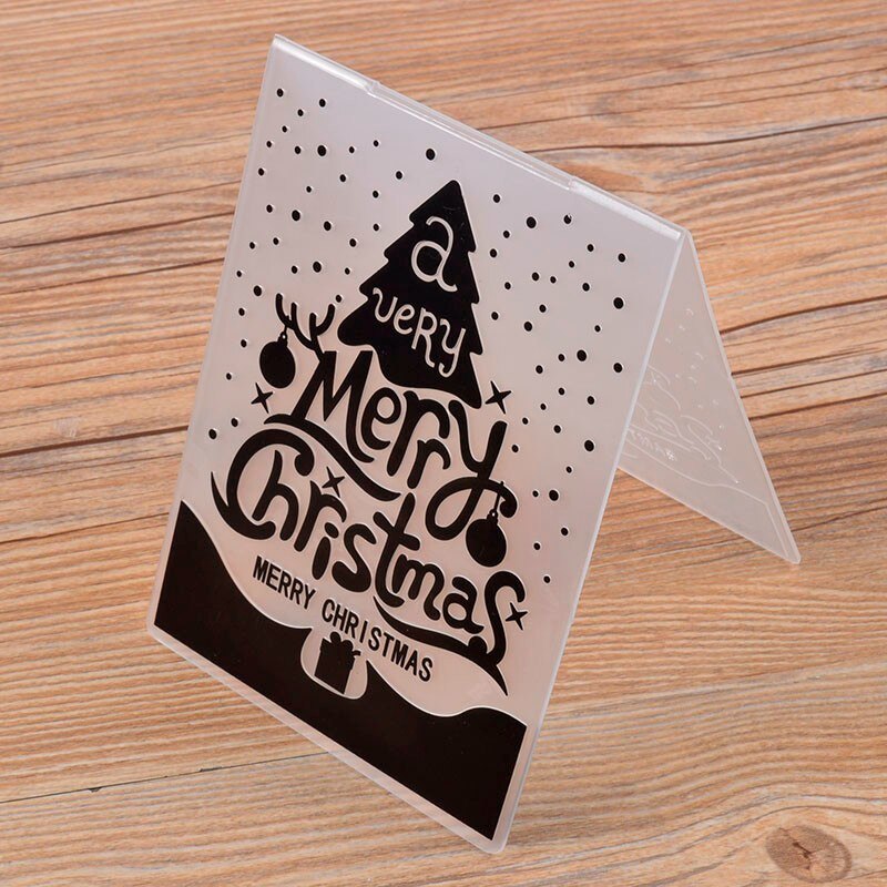 Jul prægning mappe diy card papercraft scrapbooking dekor skabelon dagbog