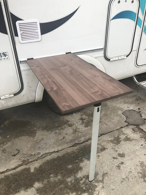 DREAMRV Caravan External Folding Table Aluminum RV Picnic Caravan Wall Table Parts Motorhome Accessory Folding Table Leg