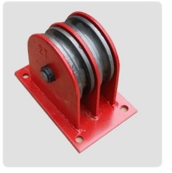 1T--2T Land lifting wheel fixed pulley block roller steel wire rope lifting chain hoist chain block crane lifting sling mater