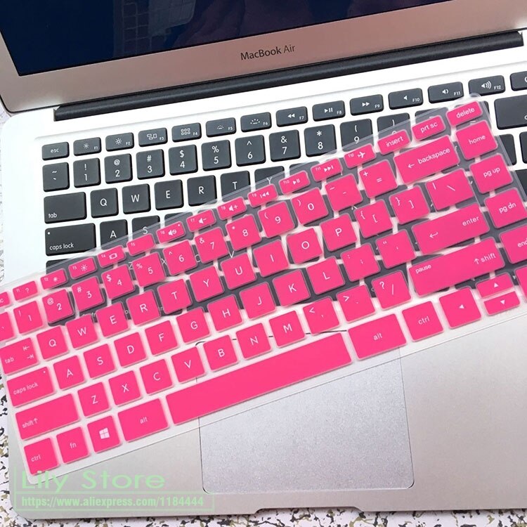 for hp 240 G4 G5 G6 240 G7 G8 14 inch Silicone Laptop Keyboard Cover Protector skin: rose