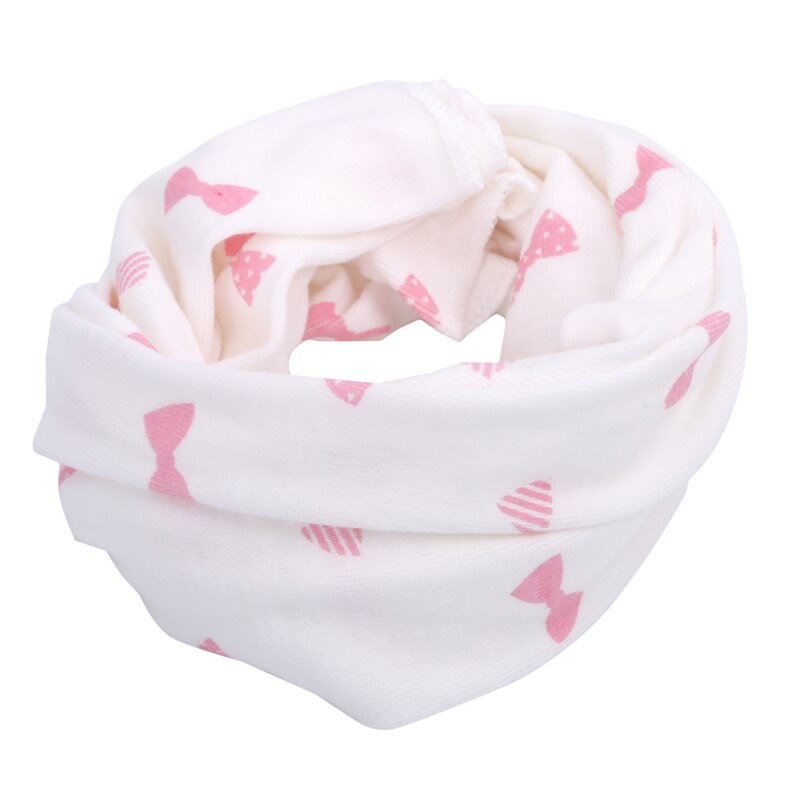 Lente herfst katoenen babysjaal babymeisjes sjaal jongens kinderen o-ring kraag winter kindersjaals magische halsdoek: Witte strik