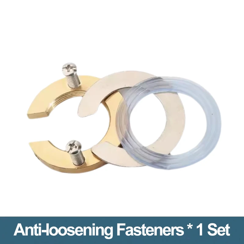 C-type kran anti-løs mutterhette kran kran festesett hjem kjøkken servant verktøy feste låsering skive deler: Hvit