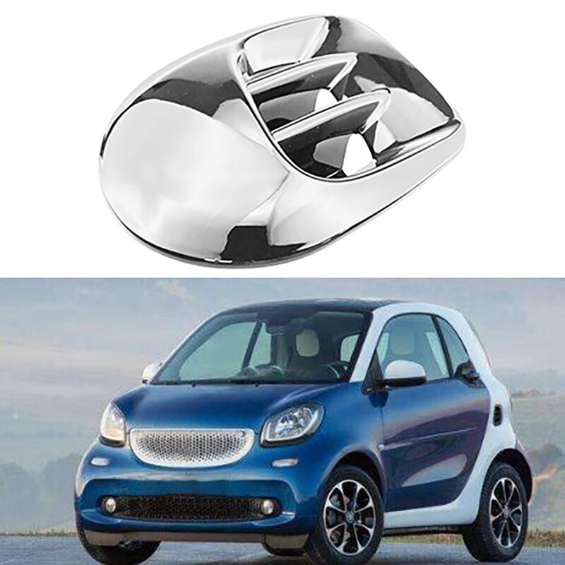 for Smart Fortwo Forfour - ABS Chrome Rear Air AC Outlet Vent Cover Trim: Default Title