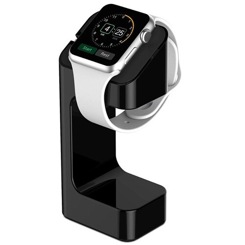 Laddare ställ för apple watch 6 se 5 4 44mm 40mm iwatch 3 42mm/38mm trådlöst stöd laddare ställ apple watch tillbehör 44 42: Svart