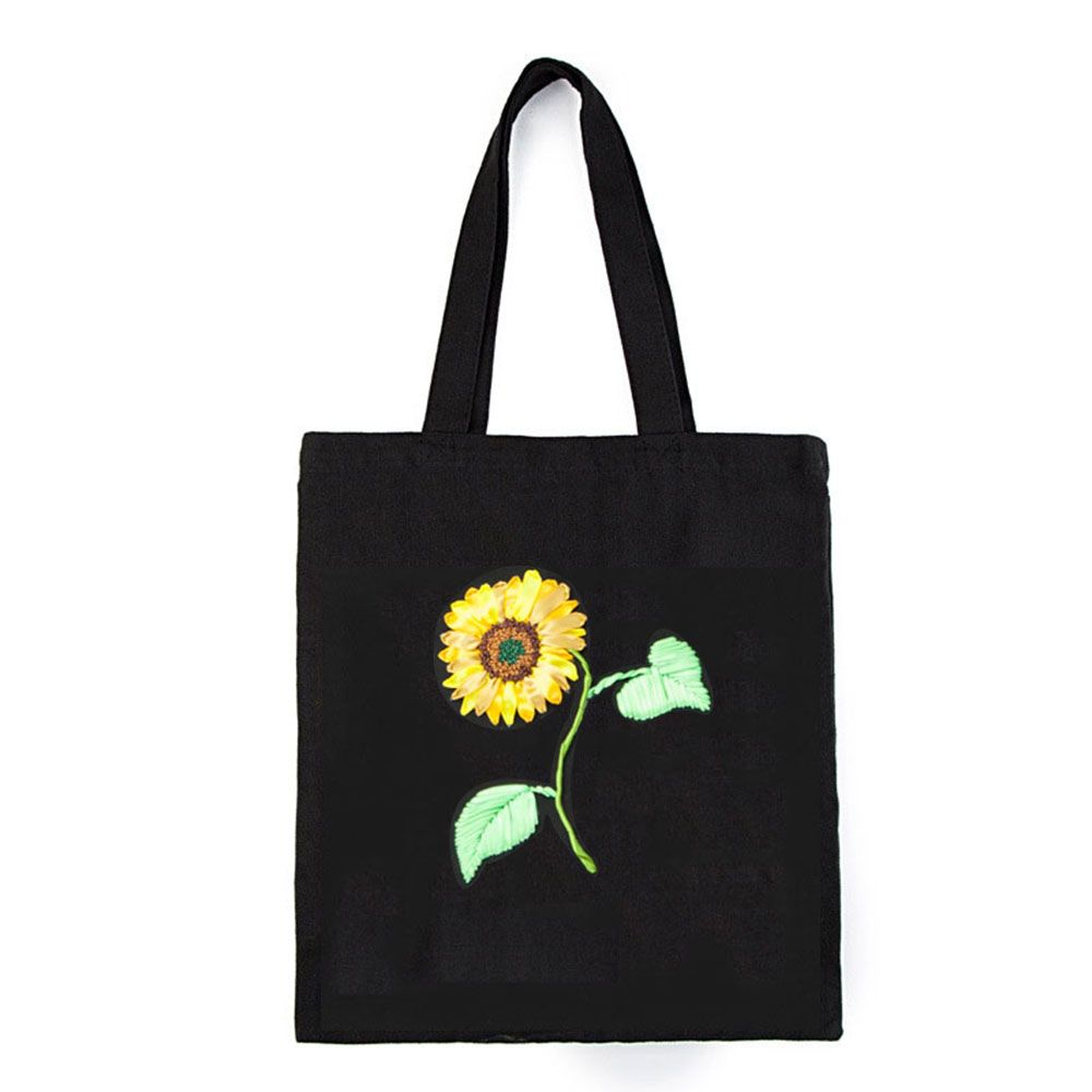 Bloem Patroon Borduurwerk Canvas Tas Diy Naaien Kruissteek Handwerk Artcraft Handtas Met Borduurwerk Hoepel Voor Beginner: 03