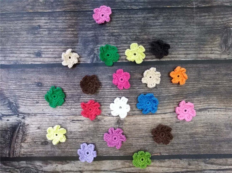 10 st lyxiga virkade blommor spetsar flerfärgad applikation diy hantverk tyg krage urringning sy venise spetsklänning klänning tyg dekor