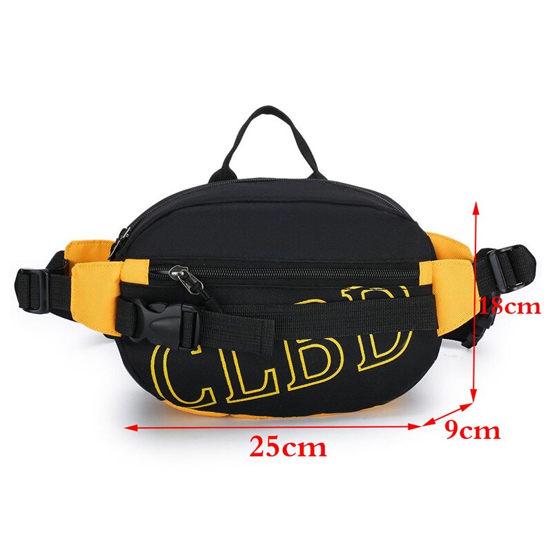 Riñonera de lona para hombre y mujer, bolso de cintura de Unisex, estilo Hip hop, cruzado, para teléfono, de viaje