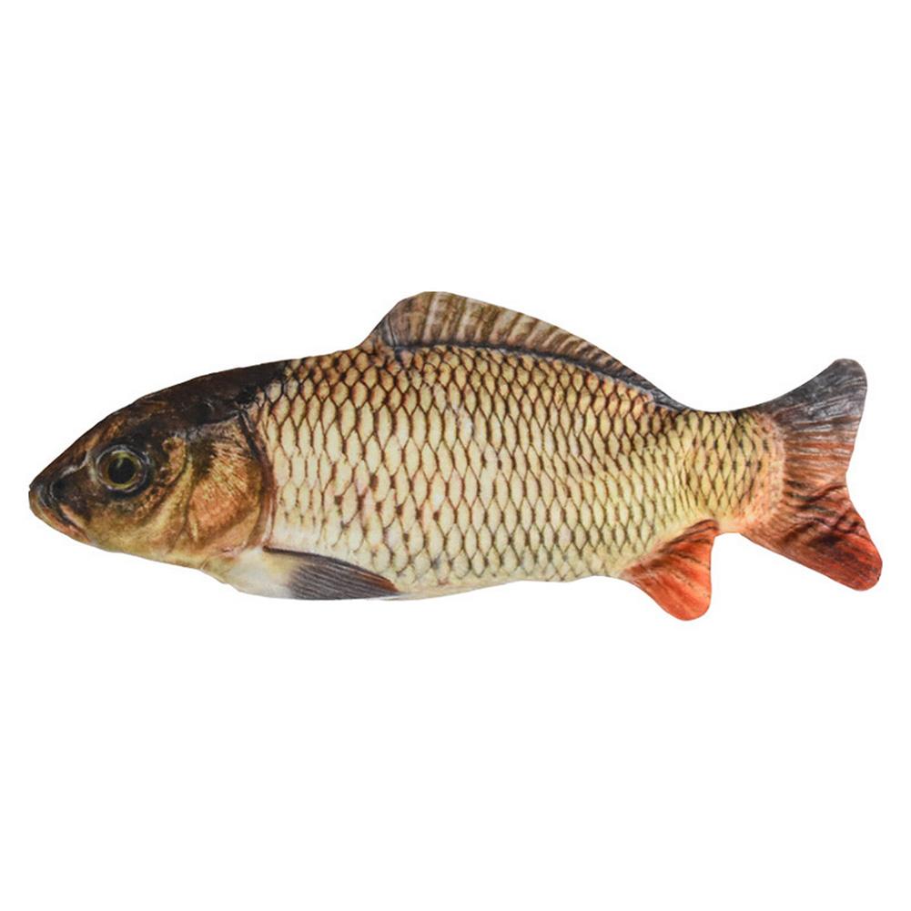 Electric Moving Fish Cat Realistic Plush Simulation Electric Wagging Fish Cat Toy Catnip Kicker Toys Funny Interactive Pets Pill: 10