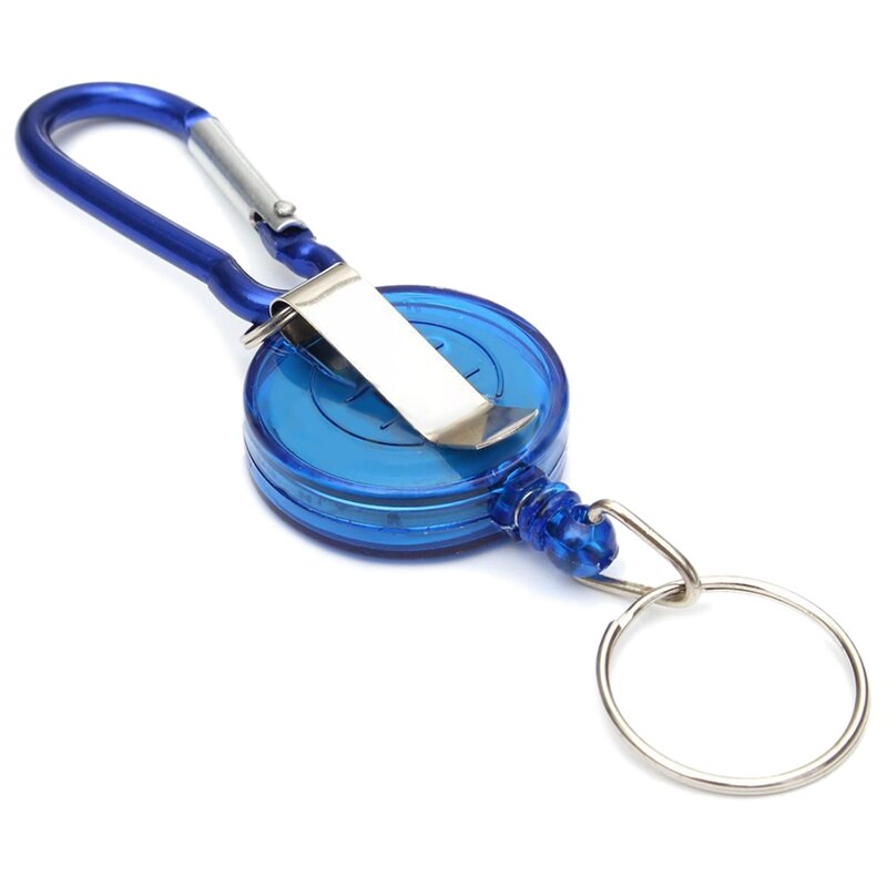 2 stuks badgerol - intrekbare terugslag yoyo skipas-id-kaarthouder sleutelhanger kleur: rood aantal :2 stuks