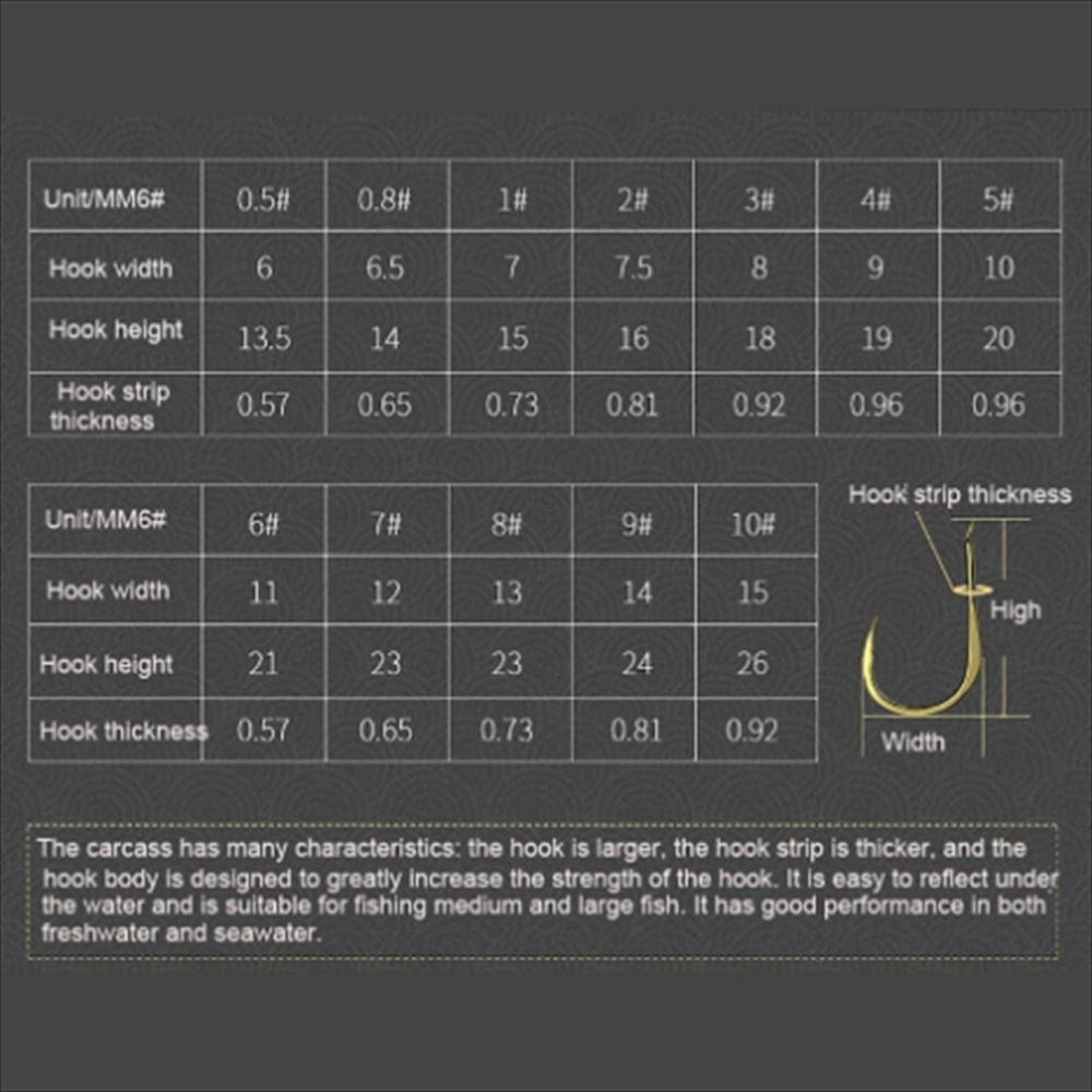 20Pcs/Pack Fishing Hooks High Carbon Steel Golden Single Fishhooks Jig Barbed Hook Carp Sea Fishing Accessorie Tackle
