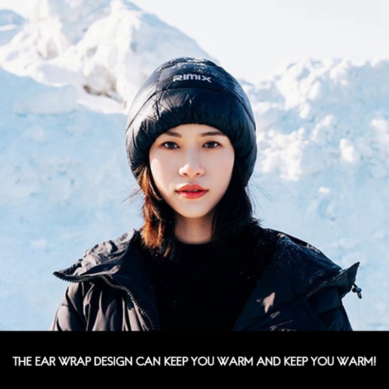 RIMIX Down Hat Winter Outdoor Riding Mountaineering Light and Comfortable Warm Hat Duck Down Cold Thick Men and Women Hats