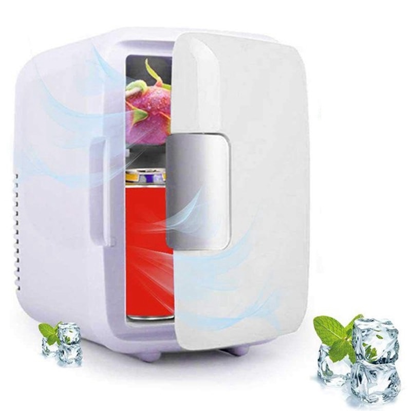 Nevera portátil para coche de 12V y 4L de CC, nevera Mini, nevera ultra silenciosa, nevera y calentador de poco ruido para exteriores