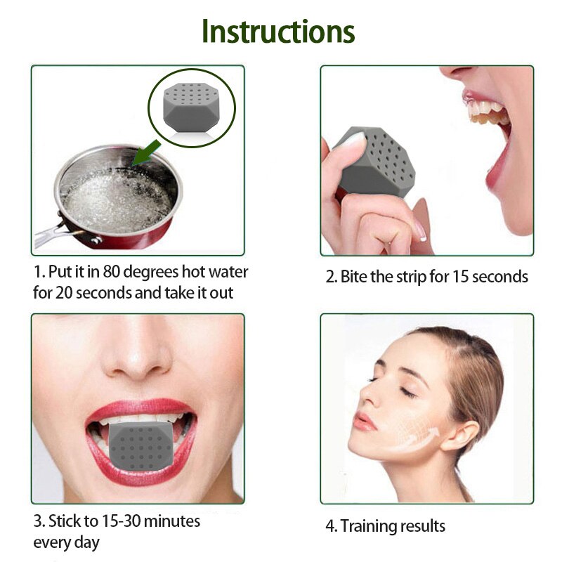 Food-Grade Silica Kaak Exerciser Gezicht Toning Trainer Oefening Bal Jawrsize Gezicht Chew Bal Gezicht Lift Workout Spier