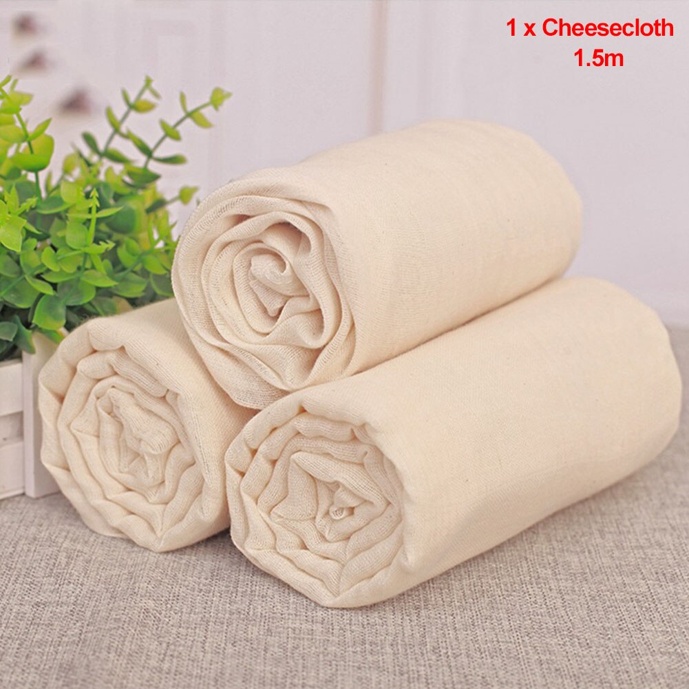1.5m filtre cuisine outils gaze haricot pain tissu réutilisable cuisson ficelle coton étamine naturel non blanchi