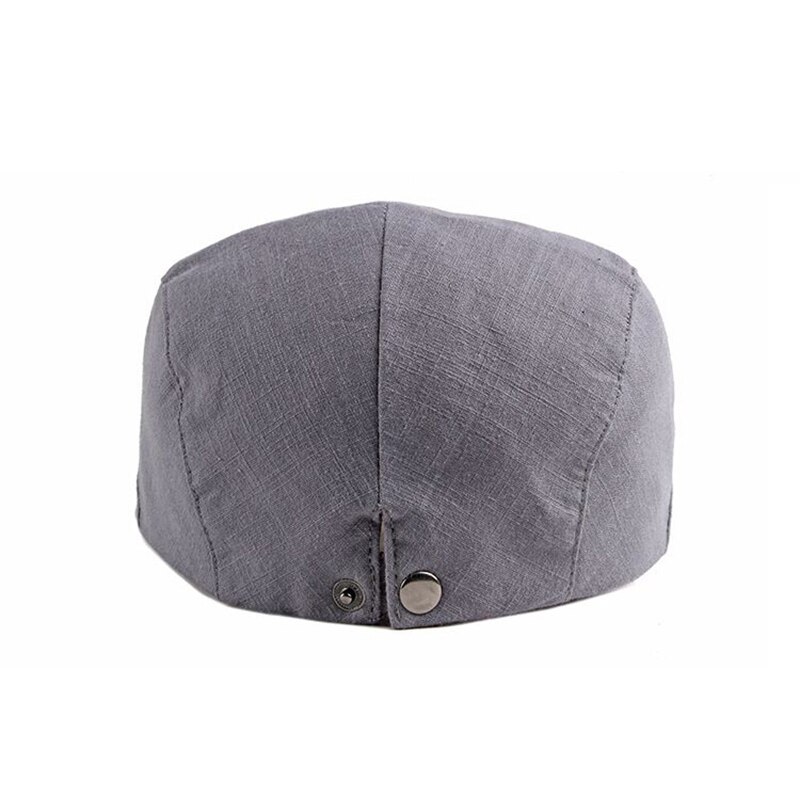 gorras hombre Sombrero plano de verano para hombre, boina fina y transpirable, viseras negras grises sólidas, gorros de espiga visera boina hombre